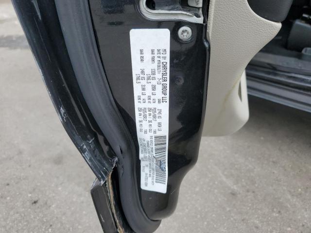 2C4RC1BG4ER112280 - 2014 CHRYSLER TOWN & COU TOURING BLACK photo 12