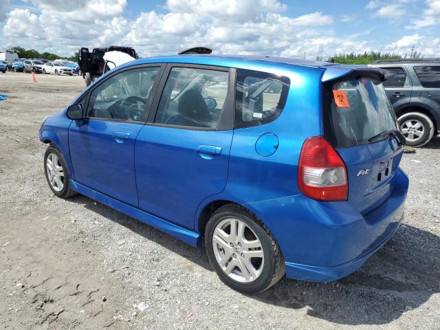 JHMGD38687S014318 - 2007 HONDA FIT S Blau Foto 2