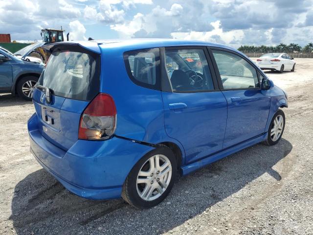 JHMGD38687S014318 - 2007 HONDA FIT S Blau Foto 3