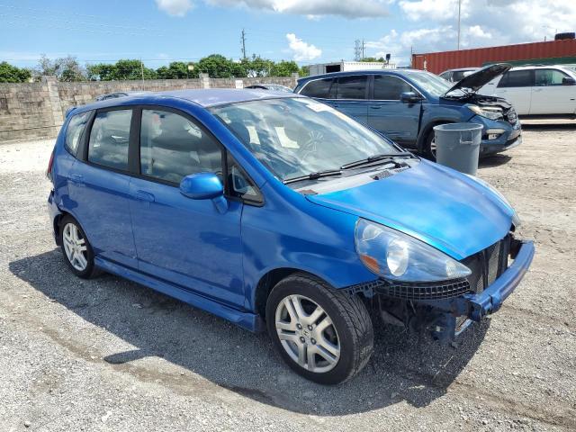 JHMGD38687S014318 - 2007 HONDA FIT S Blau Foto 4
