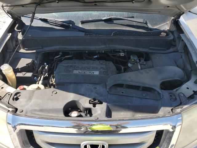 5FNYF3H51AB017122 - 2010 HONDA PILOT EXL SILVER photo 12