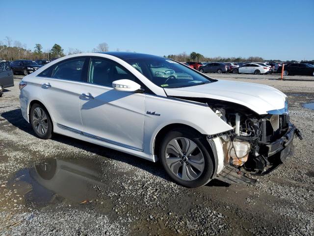 KMHEC4A42FA125540 - 2015 HYUNDAI SONATA HYBRID WHITE photo 4