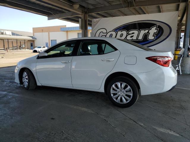 5YFBURHE4KP862776 - 2019 TOYOTA COROLLA L WHITE photo 2