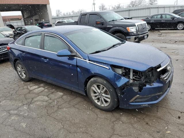 5NPE24AF7FH212920 - 2015 HYUNDAI SONATA SE BLUE photo 4