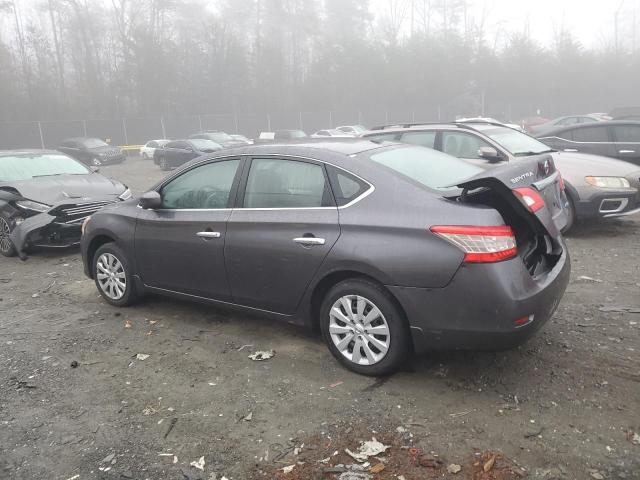 3N1AB7AP8EY295853 - 2014 NISSAN SENTRA S GRAY photo 2