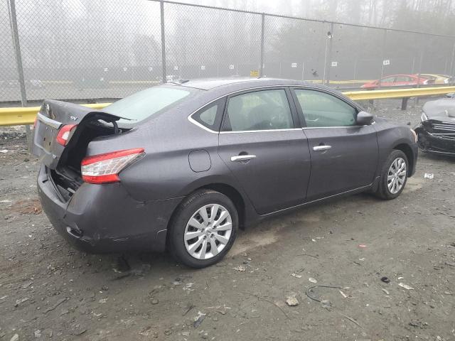 3N1AB7AP8EY295853 - 2014 NISSAN SENTRA S GRAY photo 3