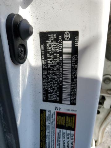 4T1BF3EK8BU703730 - 2011 TOYOTA CAMRY BASE WHITE photo 13