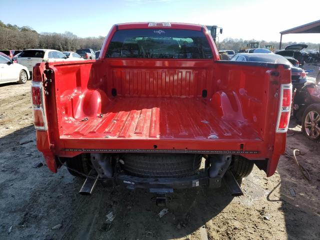 1FTMF1CW0AKA21376 - 2010 FORD F150 RED photo 6