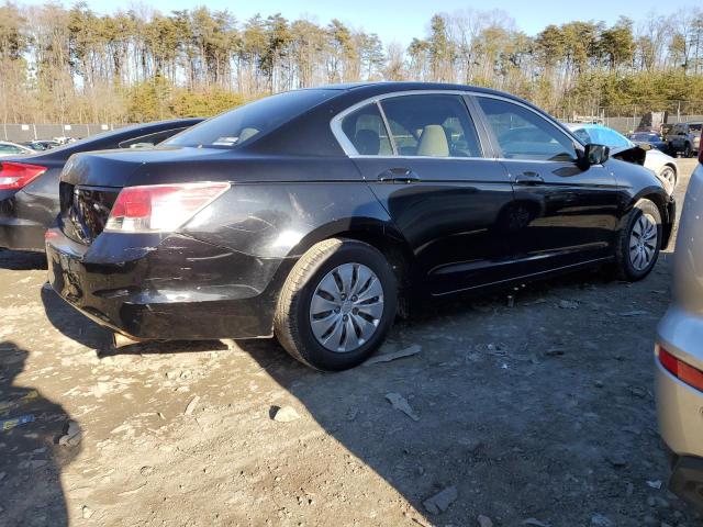 1HGCP26309A104227 - 2009 HONDA ACCORD LX BLACK photo 3