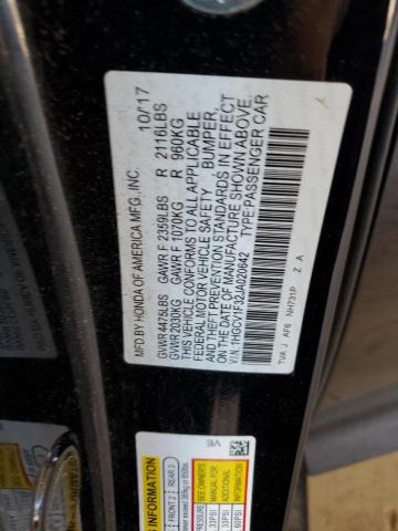 1HGCV1F32JA020642 - 2018 HONDA ACCORD SPORT 黑色 照片 12