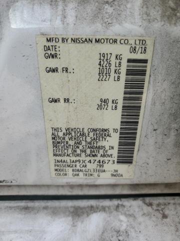 1N4AL3AP9JC474673 - 2018 NISSAN ALTIMA 2.5 WHITE photo 12