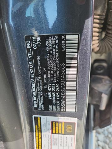 55SWF4KB2GU143668 - 2016 MERCEDES-BENZ C 300 4MATIC SILVER photo 12