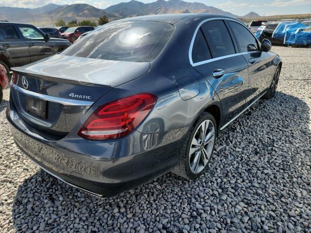 55SWF4KB2GU143668 - 2016 MERCEDES-BENZ C 300 4MATIC SILVER photo 3
