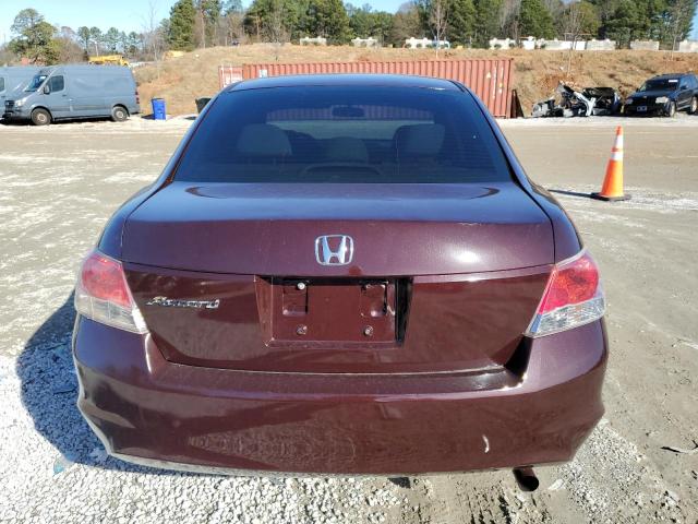 1HGCP2F38AA171162 - 2010 HONDA ACCORD LX BURGUNDY photo 6