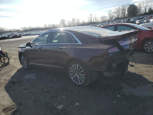 3LN6L5D93JR621513 - 2018 LINCOLN MKZ SELECT BURGUNDY photo 2