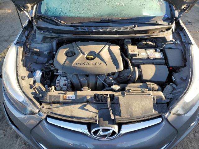 5NPDH4AEXEH507302 - 2014 HYUNDAI ELANTRA SE GRAY photo 11