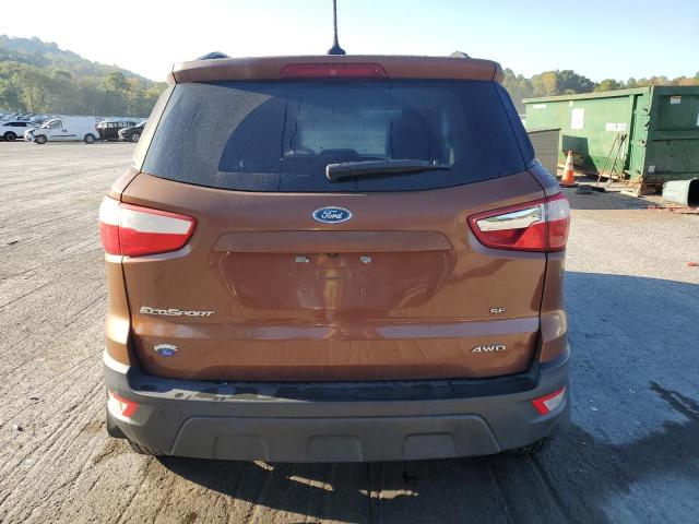 MAJ6P1ULXJC227864 - 2018 FORD ECOSPORT SE Naranja foto 6