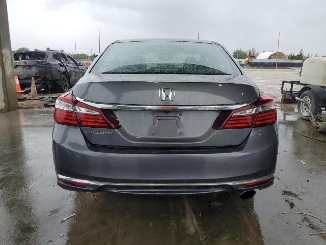 1HGCR2F38HA119891 - 2017 HONDA ACCORD LX GRAY photo 6