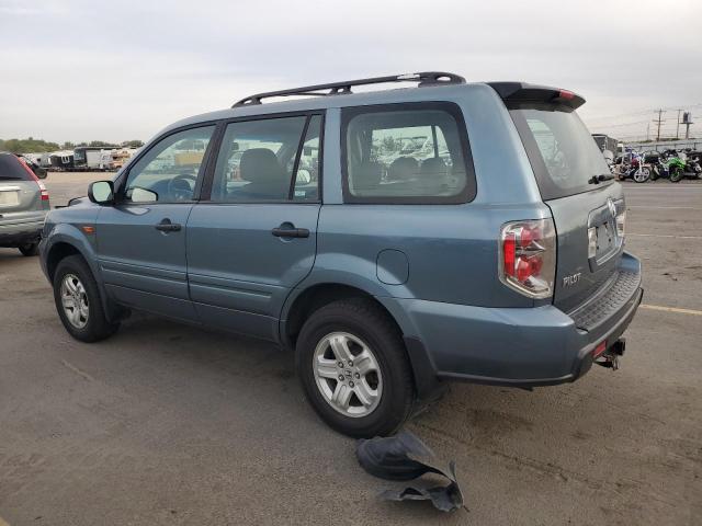 2HKYF18167H528045 - 2007 HONDA PILOT LX Կապույտ լուսանկար 2