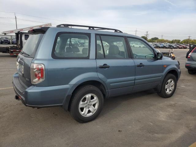 2HKYF18167H528045 - 2007 HONDA PILOT LX Կապույտ լուսանկար 3