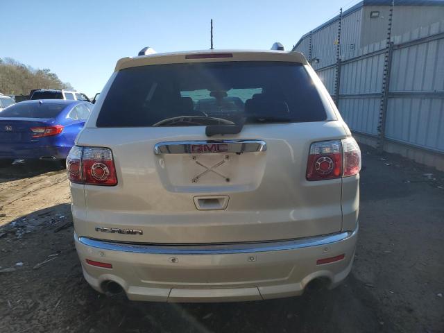 1GKKRTED7CJ126418 - 2012 GMC ACADIA DENALI WHITE photo 6