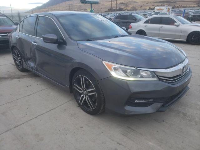 1HGCR2F54HA054782 - 2017 HONDA ACCORD SPORT GRAY photo 4