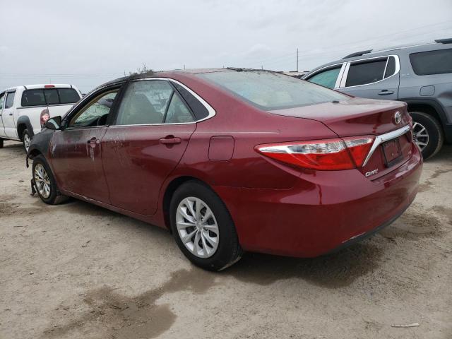 4T1BF1FK3FU922488 - 2015 TOYOTA CAMRY LE RED photo 2