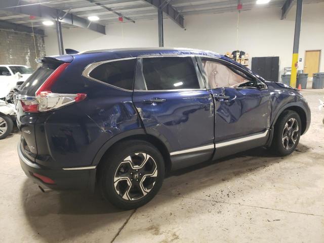 7FARW2H9XJE002284 - 2018 HONDA CR-V TOURING BLUE photo 3