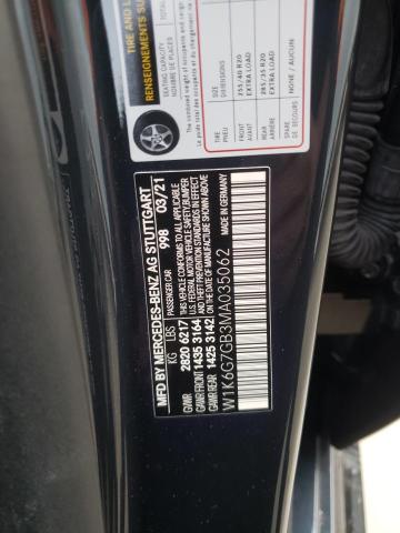 W1K6G7GB3MA035062 - 2021 MERCEDES-BENZ S 580 4MATIC BLACK photo 12