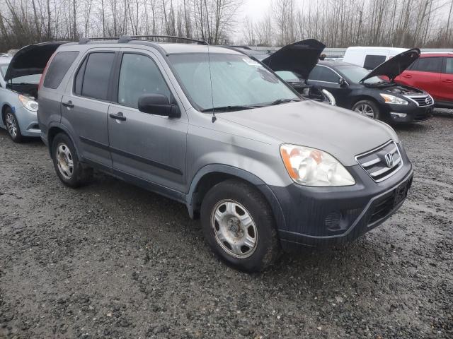 JHLRD78556C041335 - 2006 HONDA CR-V LX GRAY photo 4