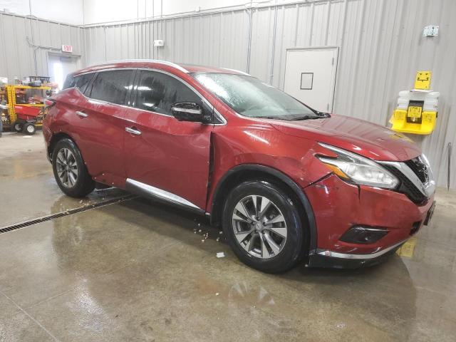 5N1AZ2MG4FN206216 - 2015 NISSAN MURANO S RED photo 4