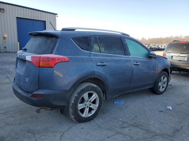 2T3RFREV5EW141664 - 2014 TOYOTA RAV4 XLE BLUE photo 3