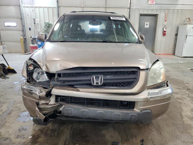 2HKYF18544H583625 - 2004 HONDA PILOT EXL TAN photo 5