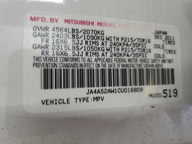 JA4AS2AW1CU016809 - 2012 MITSUBISHI OUTLANDER ES Ağ foto 13