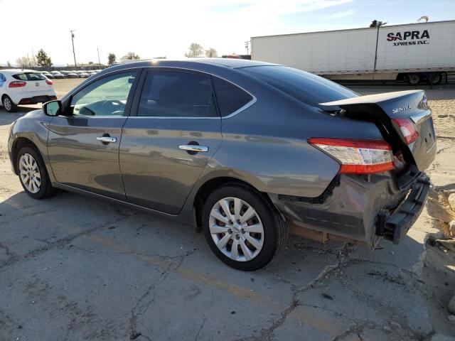 3N1AB7AP4FY324749 - 2015 NISSAN SENTRA S GRAY photo 2