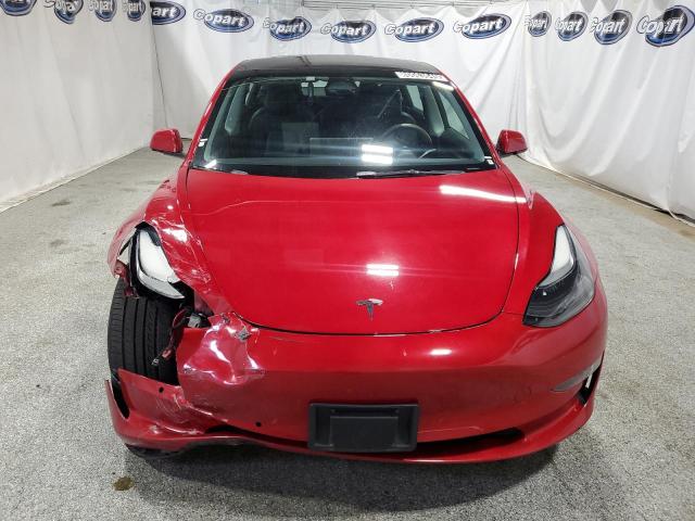 5YJ3E1EA1NF291168 - 2022 TESLA MODEL 3 RED photo 5