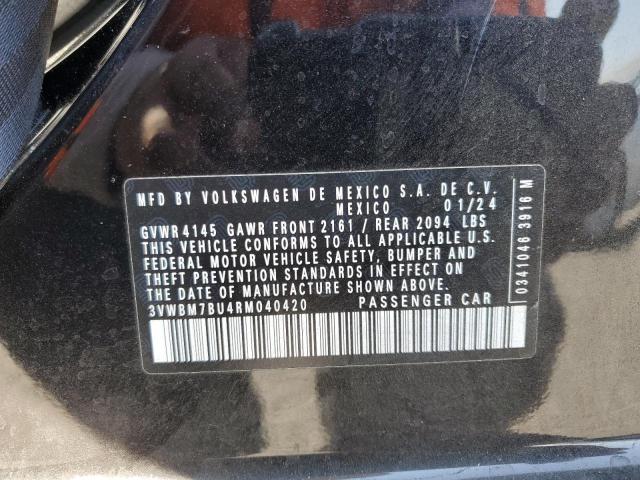 3VWBM7BU4RM040420 - 2024 VOLKSWAGEN JETTA SPORT BLACK photo 12
