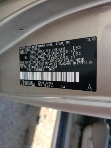 5TBBT44116S485810 - 2006 TOYOTA TUNDRA ACCESS CAB SR5 GOLD photo 13