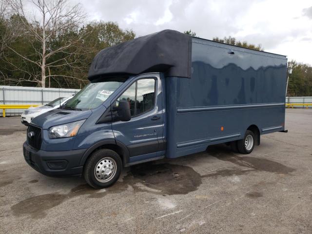 1FDDF6P81MKA97102 - 2021 FORD TRANSIT T-350 HD BLUE photo 1