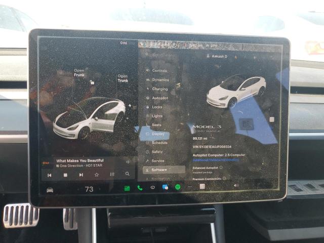 5YJ3E1EA0JF008334 - 2018 TESLA MODEL 3 თეთრი ფოტო 9