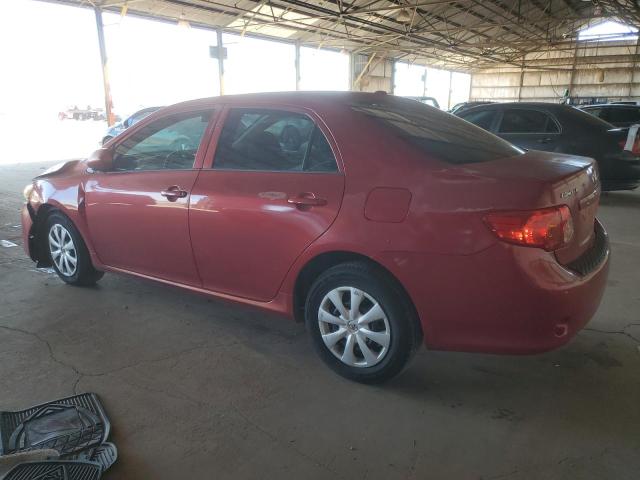 1NXBU40E89Z128102 - 2009 TOYOTA COROLLA BASE წითელი ფოტო 2
