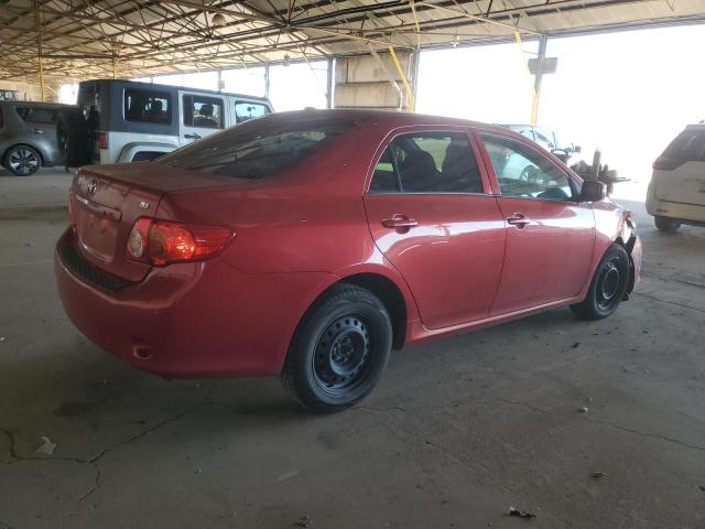 1NXBU40E89Z128102 - 2009 TOYOTA COROLLA BASE წითელი ფოტო 3