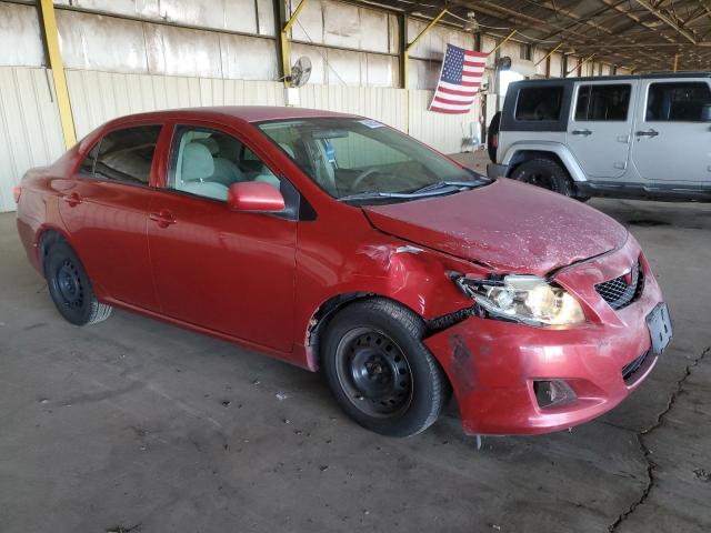 1NXBU40E89Z128102 - 2009 TOYOTA COROLLA BASE წითელი ფოტო 4