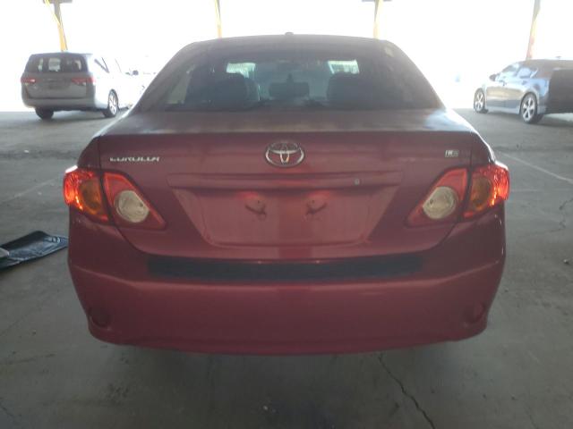 1NXBU40E89Z128102 - 2009 TOYOTA COROLLA BASE წითელი ფოტო 6