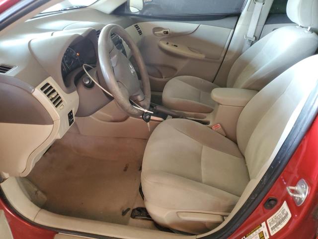 1NXBU40E89Z128102 - 2009 TOYOTA COROLLA BASE წითელი ფოტო 7