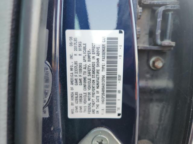 1HGCP26489A013764 - 2009 HONDA ACCORD LXP 蓝色 照片 12
