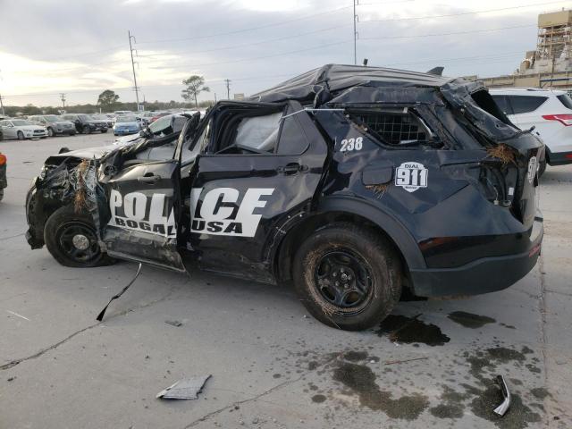 1FM5K8AB5MGA65238 - 2021 FORD EXPLORER POLICE INTERCEPTOR Schwarz Foto 2