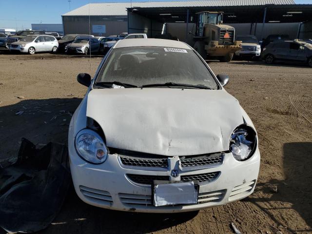 1B3ES56C55D267392 - 2005 DODGE NEON SXT WHITE photo 5