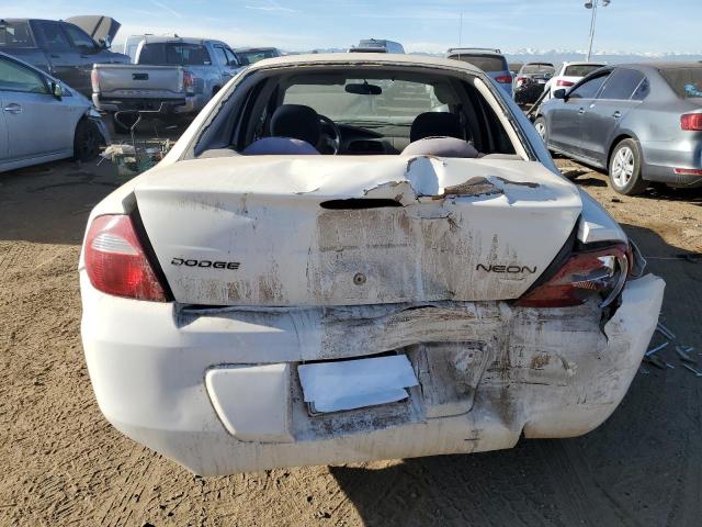 1B3ES56C55D267392 - 2005 DODGE NEON SXT WHITE photo 6