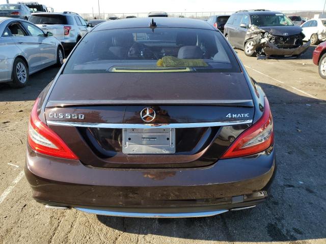 WDDLJ9BBXCA055976 - 2012 MERCEDES-BENZ CLS 550 4MATIC BROWN photo 6